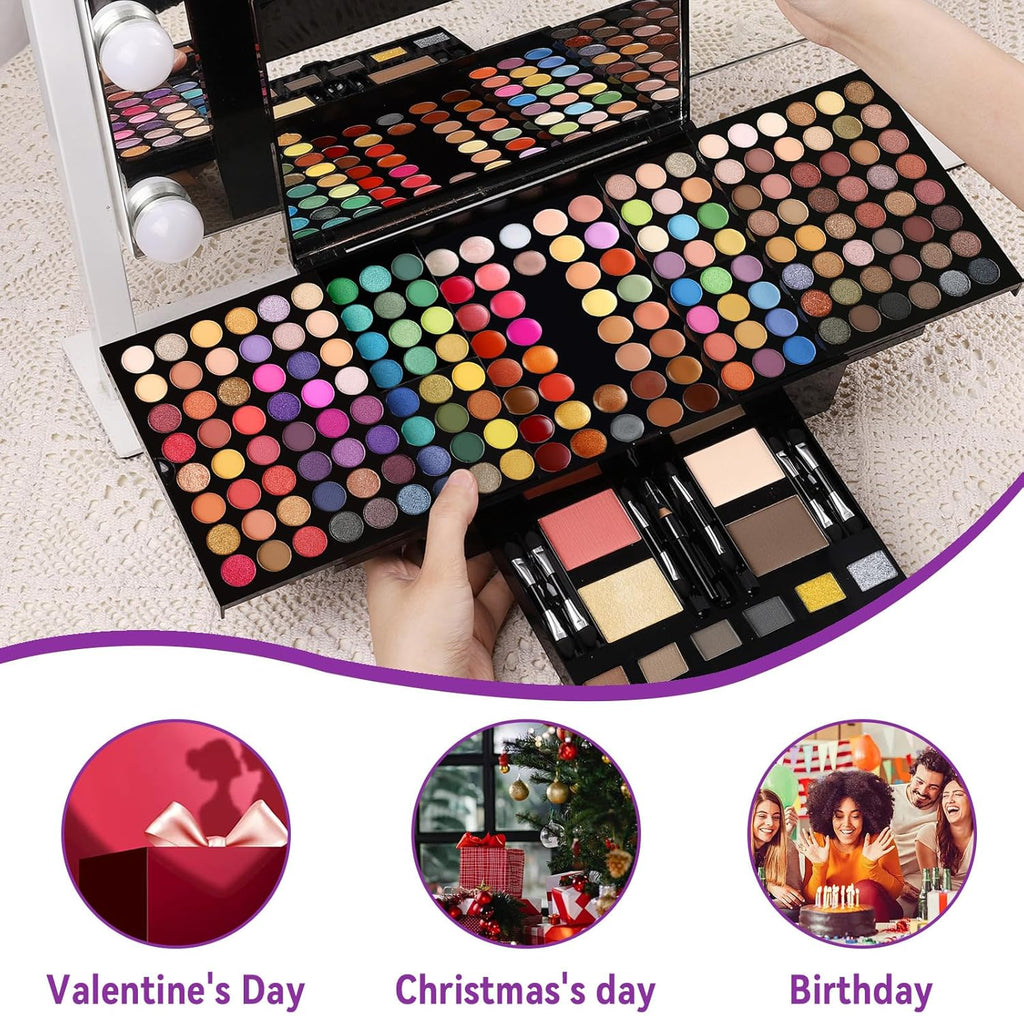 Women Makeup Sets Full Kits - 190 Colors Cosmetic Make up palette Kit