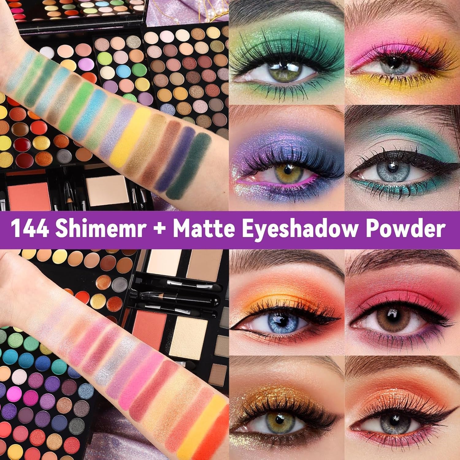 Women Makeup Sets Full Kits - 190 Colors Cosmetic Make up palette Kit
